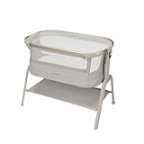 Maxi Cosi Iora² Berceau Cododo, 0–6 Mois (9 kg), Lit Cododo Bébé Pliable & Léger, Matelas CloudCore 5 cm, 5 Niveaux de Hauteur, 2 roulettes Fluides, Easy Slide, Elegance Beige