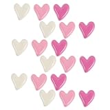 Sosoport 18 Piezas Imán para Nevera Diseño Creativo de Corazón, Hecho de Resina, Decorativo y DIY, Adecuado para Recordatorios Cocina y Decoración del Refrigerador