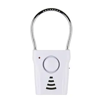 SABRE 110dB Door Handle Alarm, Extremely Loud Wireless Audible Up To 680 Ft Away, Hangs Off Door Knob or Handle, Vibration-Triggered Home Security Alarm, 3 Adjustable Settings, Great for Travel