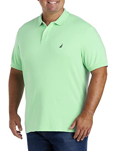 Image of Nautica Men's Classic Fit Short Sleeve Dual Tipped Collar Polo Shirt