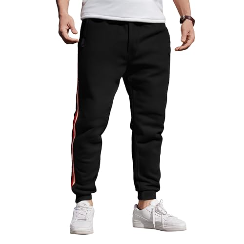 Men's Sweatpants Drawstring Waist Sports Chino Sweat Pants with Zip Pockets Breathable, S-3XL3