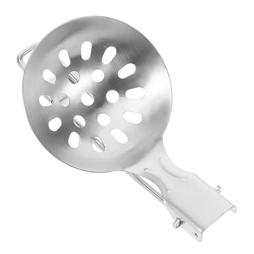 Mipcase Stainless Steel Folding Slotted Spoon Portable Camping Cooking Utensil for Outdoor Adventures for Backpacking Hiking Fishing and Travel