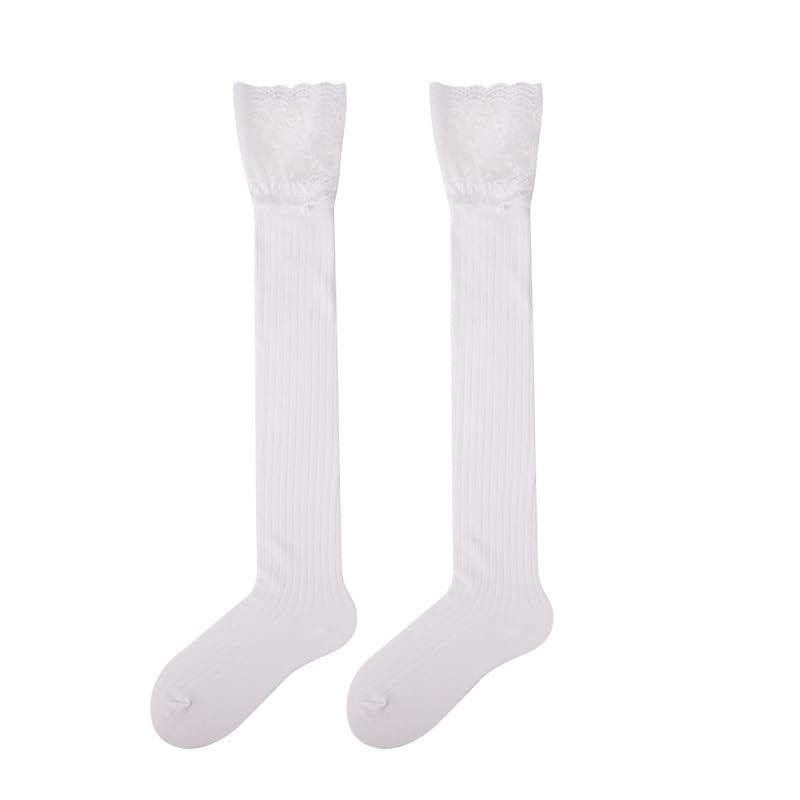 6 pares de calcetines por encima de la rodilla, calcetines hasta la rodilla, calcetines altos hasta la rodilla para mujer, calcetines hasta la rodilla para niña, cosplay, uso diario, color