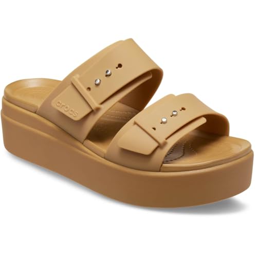 Image of Crocs Women's Brooklyn Buckle Low Wedges