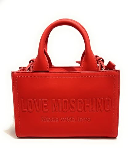 Moschino Sac à main femme Love rouge taille moyenne avec bandoulière réglable JC4044PP1OLE0500