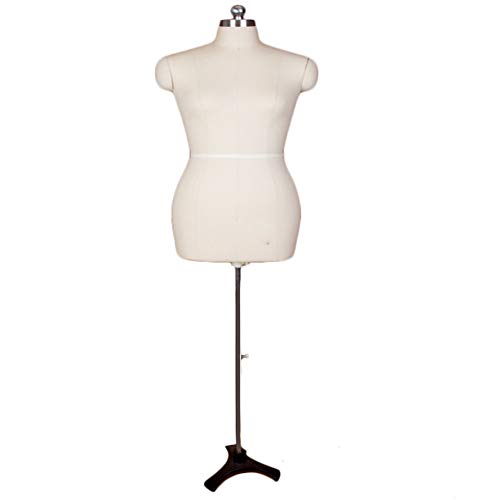 ZAQI Maniqui Costura Modista Busto Maniquí de Coser XL para Mujer, Vestido de Talla Grande con trípode, escaparate para el hogar, escaparate, escaparates, decoración (Color : White)