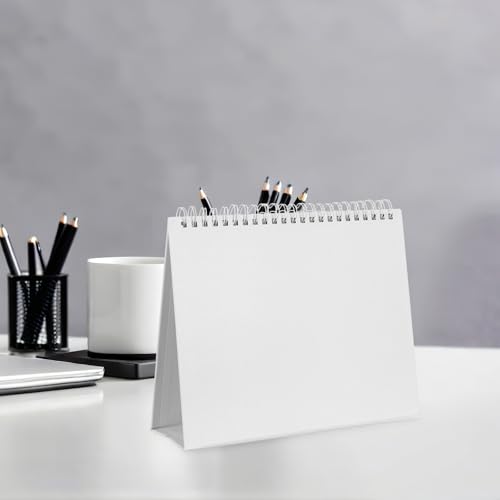 Support calendrier de bureau rechargeable et pliable pour agenda à rabat DIY - 7
