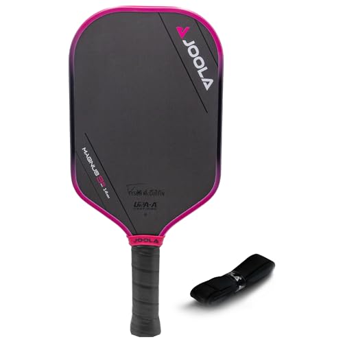 Image of JOOLA Tyson McGuffin 3S 14mm Pickleball Paddle- Elongated Shape w /Shorter Handle. Charged Carbon Surface Technology for Power and Spin. NFC Chip Enabled and UPA-A Certified.