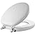 Mayfair 815CP 000 Soft Toilet Seat with Premium Chrome Hinges that will Never Loosen, ROUND, White & Mayfair 15EC 006 Removable Soft Toilet Seat that will Never Loosen, ROUND - Premium Hinge, Bone