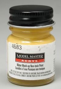 Chrome Yellow Testors Acrylic Plastic Model Paint
