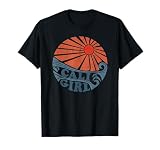 Vintage Cali Girl Retro Beach California Vacation Women's T-Shirt Small