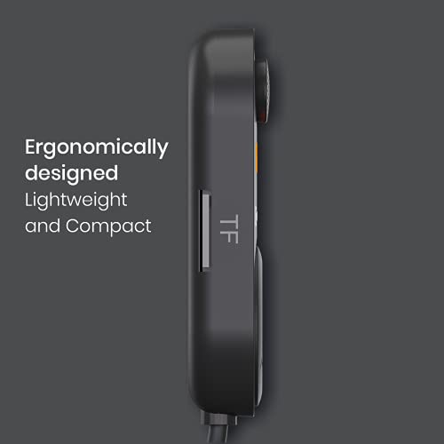 Image of Portronics AUTO 17 in-Car Bluetooth Receiver for Handsfree Calling, Music System, Supports All Smartphones (Black)