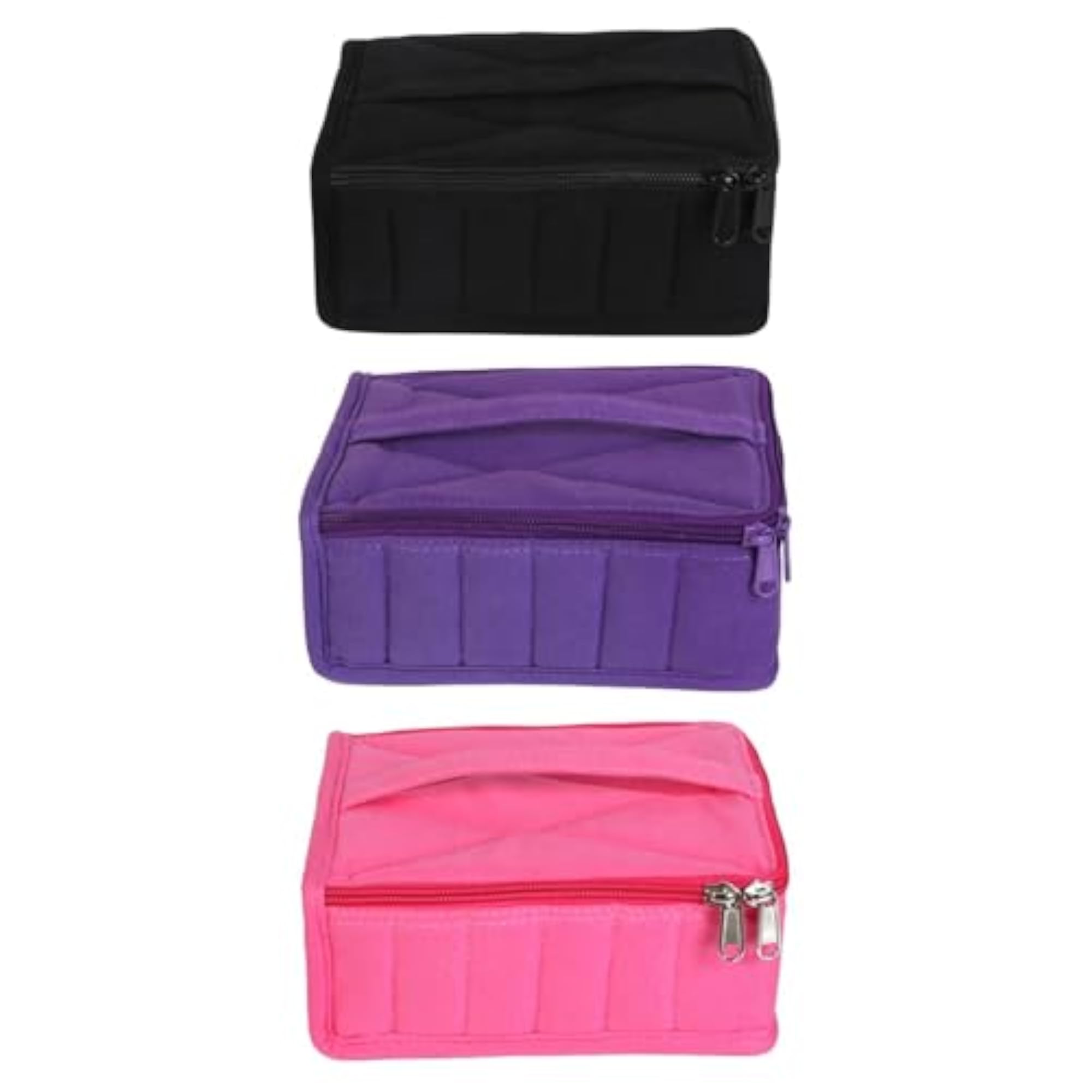 Essential Oil Case Dustproof Organizer Bag 30 Grids, Black