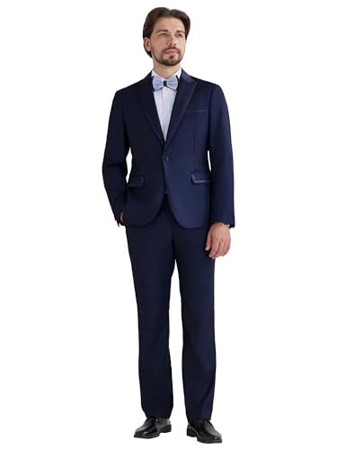 MAGE MALE Men's 2 Piece Suit One Button Slim Fit Tuxedo Suits Formal Wedding Prom Blazer Pants Sets2