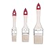 M7 Pennellesse Set 3-sezioni, Larghezza 10mm, Larghezza 15mm, Larghezza 20mm, Pennello Set con manico in legno, Pennello di verniciatura 3PCS, Serie *30*, A0280-030100