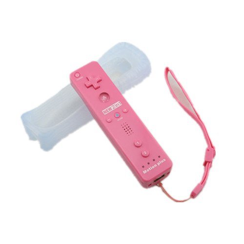 Colorful Remote Controller and Nunchuck Set Combo for Nintendo Wii (Pink)