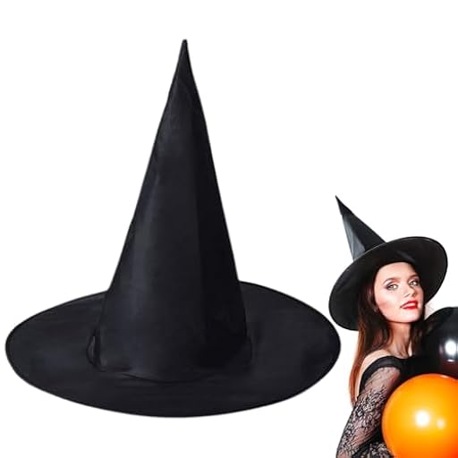 DOKRIN Sombreros para adultos,Sombrero de mago negro para Halloween, accesorio de maquillaje para disfraz | Ya disponible en tu tienda friki favorita! En mundofriki.es!