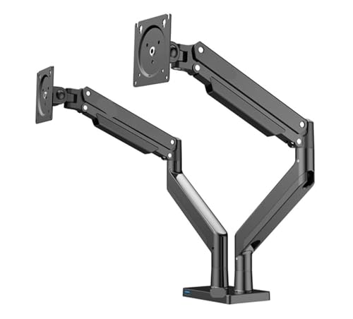 Brazo para monitor NBYGSC G32 de gas para teletrabajo eficiente con pantallas grandes en escritorios modernos