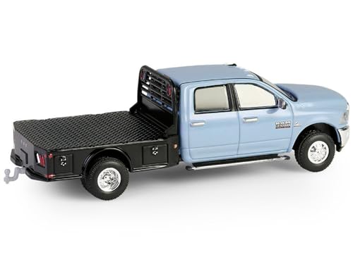 Modelo de Camión 2018 3500 Dually Flatbed 1:64 Azul miniatura 3