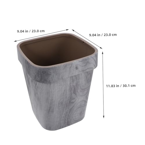 Cabilock caneca de basura sin tapa color gris claro miniatura 2