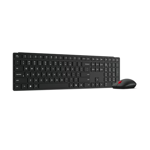 Lenovo 4X31S04814 Pack clavier Bureau RF sans fil + Bluetooth Allemand - vue 5