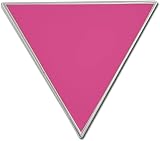 PinMart Spilla smaltata a forma di triangolo rosa, simbolo internazionale del Gay Pride, 1 Piece, Metallo, Nessuna pietra preziosa