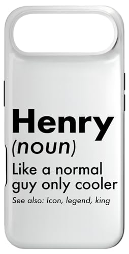 Henry Like A Normal Guy Only Cooler Legend King �t�@�[�X�g�l�[�� �X�}�z�P�[�X iPhone Air �p