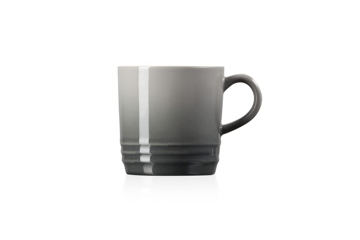 LE CREUSET Branding Strong Stoneware Cappuccino Mug 200ml Flint Freezer Safe