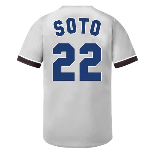 TIFIYA New York 22/99/23 Camisas de beisebol NY para homens/mulheres/jovens, T260 - cinza, M