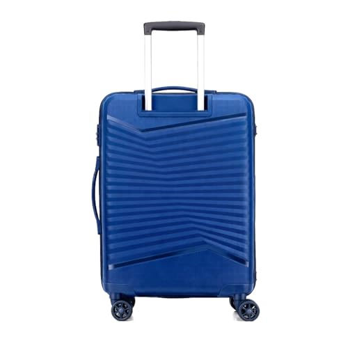 Image of Kamiliant by American Tourister Rock-Lite 99L Hard Sided Trolley Bag for Men & Women with 3 Digit Combination Lock, Set of 3pc (Small, Medium & Large) - Deep Ocean