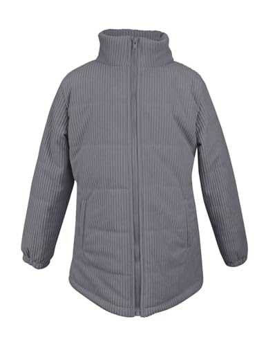 Floral Find Girls Long Sleeve Winter Jacket Coats Zip Up Stand Collar Corduroy Quilted Outerwear Jackets with Pocket