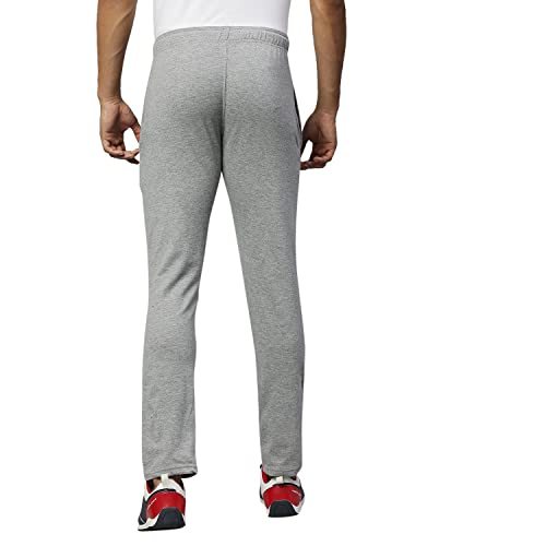 Image of Hubberholme Men's Slim Fit All Season Wear Cotton Track Pants - Trackpant with Drawstring Elastic Waistband, Lower for Jogging, Gym, Sports & Dailywear