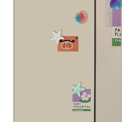 Set de 12 imanes decorativos de concha y estrella miniatura 6