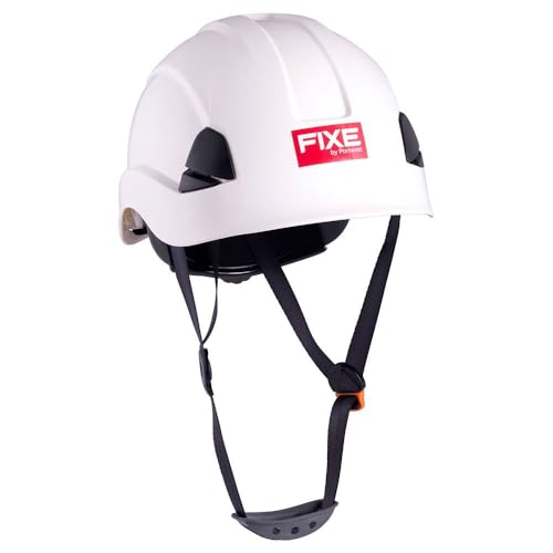 FIXE - Casco de Seguridad FIXE 2018 Blanco - Trabajo en Altura e Industria - Casco de protección ABS - Trabajos Verticales