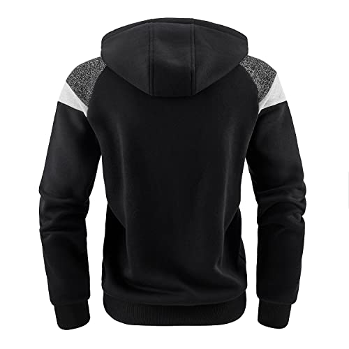 Image of OHSNMAKSL Hoodies for Men sherpa Warm Fleece Hoodie Jacket Sweatshirt Full Zip Sport Workout Coats