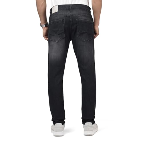 Image of WROGN Men's Slim Fit Jeans | Cotton Stretch | Solid | Casual Denim
