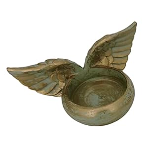 Wing waxinelichthouder,Wings Beeldje Theelichtje Kandelaar – Guardian Angel Wings Design, Voor Thuis Woonkamer Slaapkamer Decoratie (Kaarsen Niet Inbegrepen) Pomrone