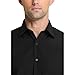 Van Heusen Men's Dress Shirt Fitted Poplin Solid, Black, 15