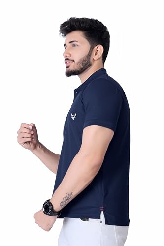 Image of Men's Premium Polo T-Shirt | Classic Collar | Smooth Finish | Half Sleeve Casual Wear (XS to 3XL)
