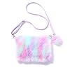 Regenboog Pluche Tas Handtas Crossbody Tassen Praktische Mooie Meisje Portemonnee Telefoon Tas Schoudertas Voor Kids…