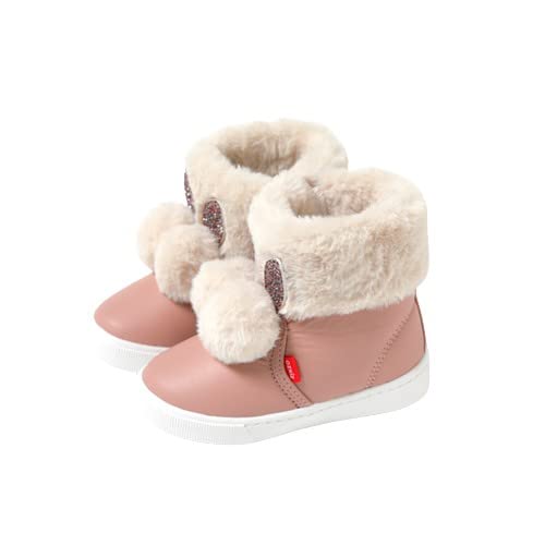 Toddler Girls Winter Fur Lining Snow Ankle Boots Animal