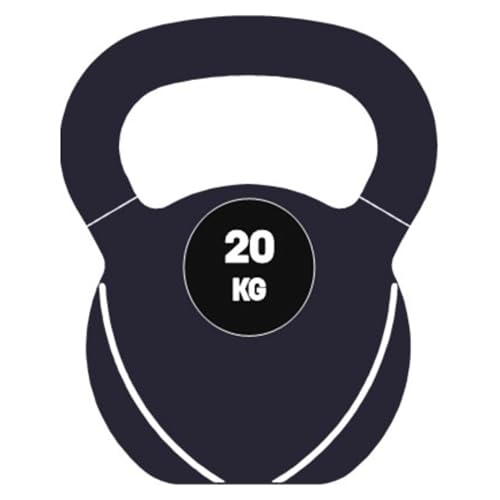 Yes4All Kettlebell En Ciment, Kettlebells De Musculation De 4 à 20 kg Pour Un Entraînement Complet Du Corps, Pompes, Musculation, 20 kg