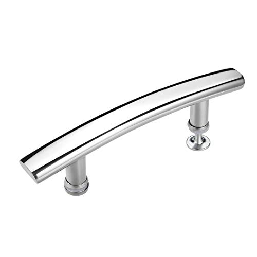 LNIEGE Arc - Tirador para puerta de ducha (acero inoxidable pulido, 145 mm) Cover