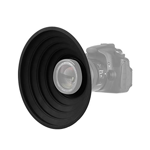 Stseetop Camera Lens Hood Collapsible Reversible Filter Thread Rubber Digital Lens Hood Dslr Lens Cap Shade (For 70-90Mm Lens) #TOP1