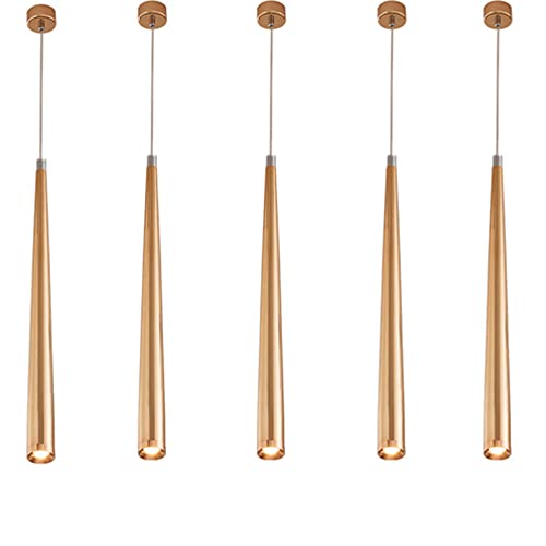 Lustre suspension LED cylindrique doré design créatif RAGGZZ d'architecte - 3