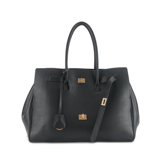 OMELUMO Genuine Leather Top Handle Bag