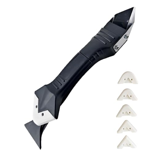 ChainYao 6 Pcs Silicone Sealant Remover Tool Kit with 5 Replaceable Blades Professional Caulk Scraper for Bathroom Kitchen Sink Tile Floor