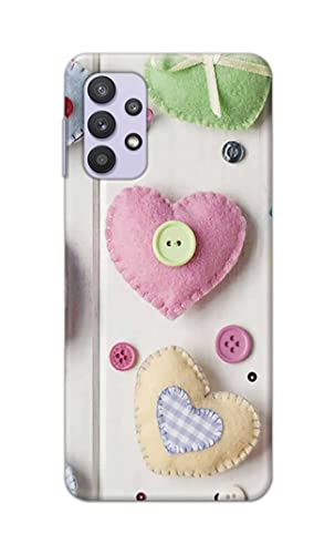 Image of PRINTFIDAA Heart Shape Hard Back Cover for Samsung Galaxy M32 5G / A32 5G Back Cover -(P6) KAT1010