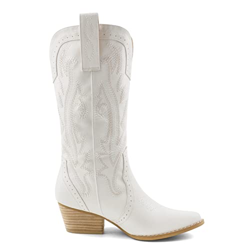 Image of MERUMOTE Cowboy Boots for Women Womens Cowboy Boots | Cowgirl Boots, Cowgirl Outfits for Women, Womens Cowgirl Boots