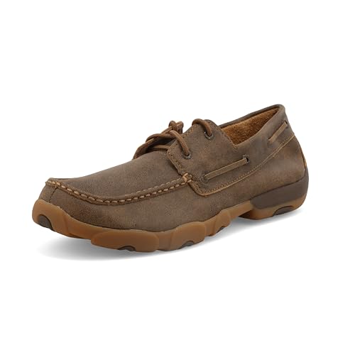 Twisted X Men's Boat Shoe Driving Moc, Moc Toe